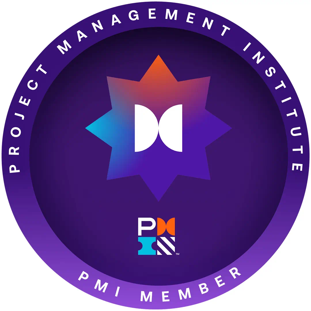 PMI member badge.